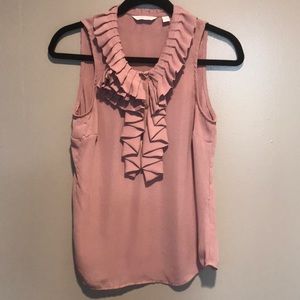 NY & CO Light Purple Ruffle Blouse